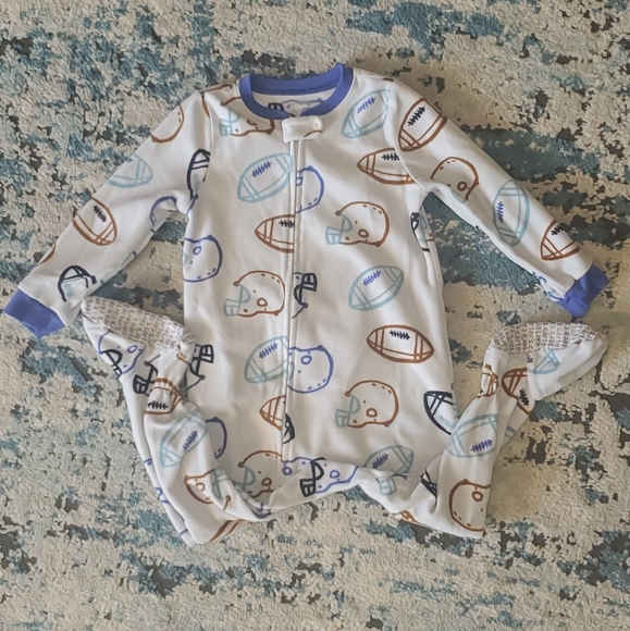 Bundle of 3 fleece footie pajamas - Picture 3 of 8